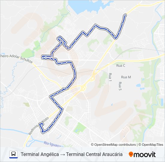 Mapa da linha S11 CALIFÓRNIA / CSU de ônibus