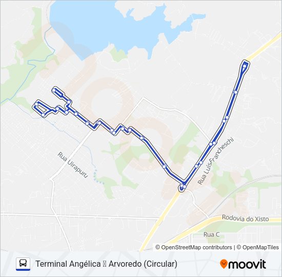 S09 ARVOREDO / ANGÉLICA Bus Line Map