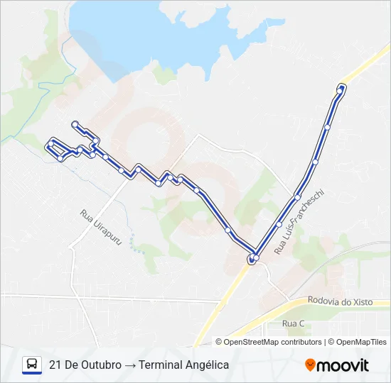S09 ARVOREDO / ANGÉLICA Bus Line Map