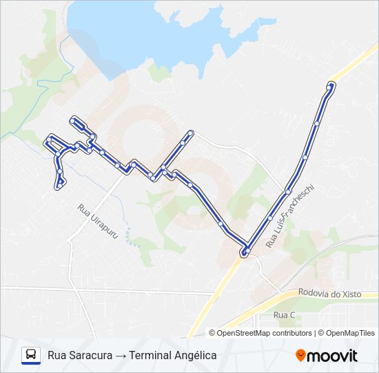 S09 ARVOREDO / ANGÉLICA Bus Line Map