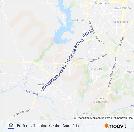 Mapa de S42 BARIGUI / RODOVIÁRIA de autobús