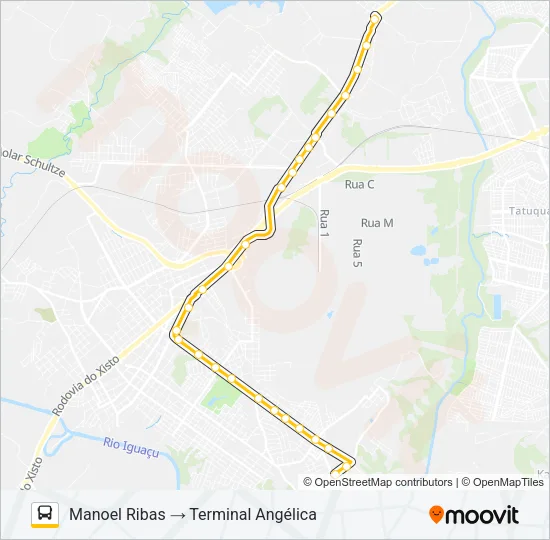 L05 MANOEL RIBAS / ANGÉLICA Bus Line Map