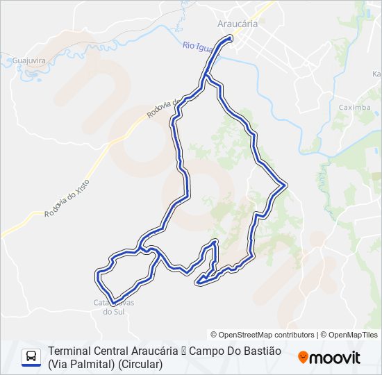 F54 LAGOA GRANDE / CAMPO DO BASTIÃO bus Line Map