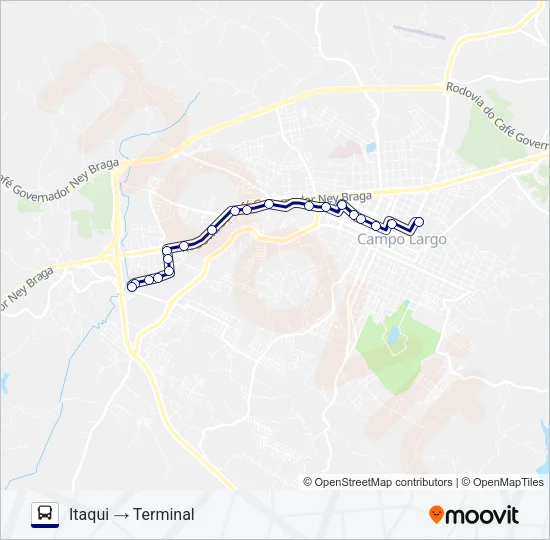 101 ITAQUI Bus Line Map