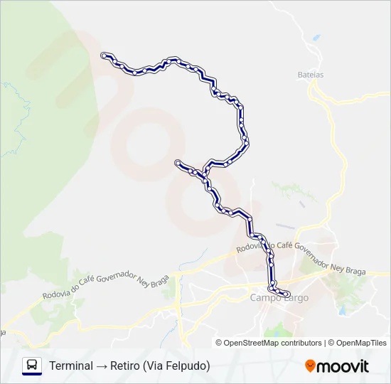 110 RETIRO Bus Line Map