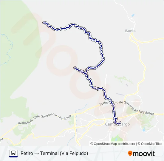 110 RETIRO Bus Line Map