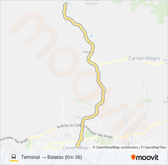 107 BATEIAS bus Line Map