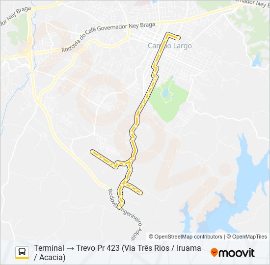 108 CAMPINA bus Line Map