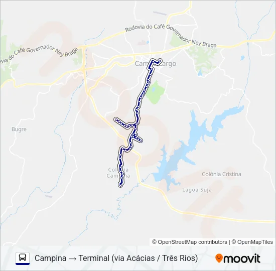 108 CAMPINA Bus Line Map