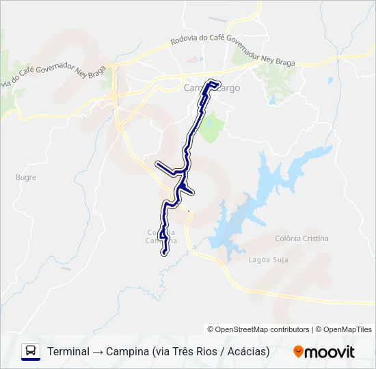 108 CAMPINA Bus Line Map