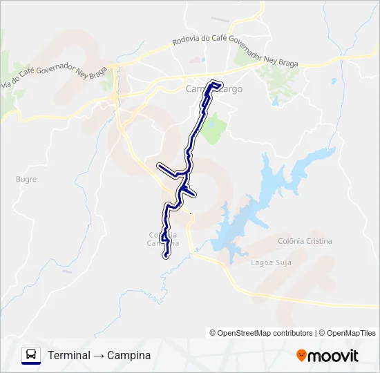 108 CAMPINA Bus Line Map