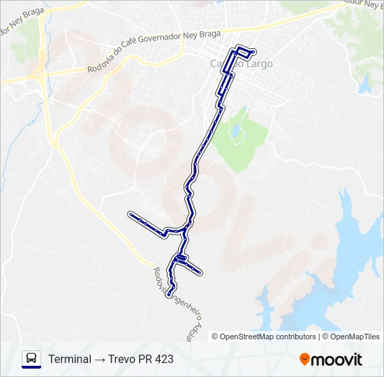 108 CAMPINA Bus Line Map