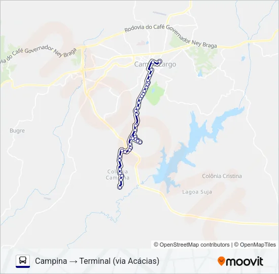 108 CAMPINA Bus Line Map