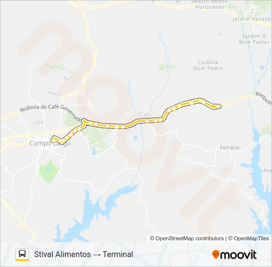 111 FÁBRICAS Bus Line Map