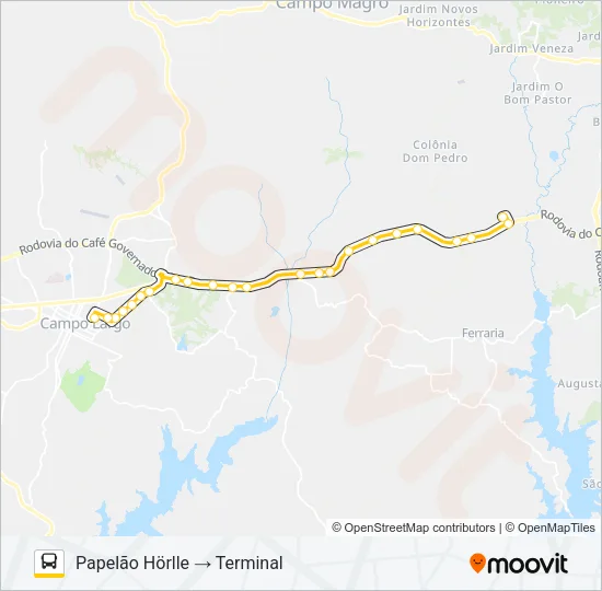 111 FÁBRICAS Bus Line Map