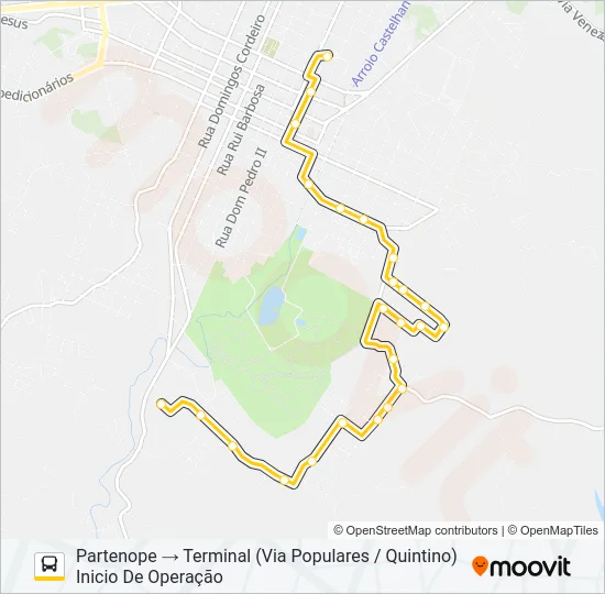 102 POPULARES Bus Line Map