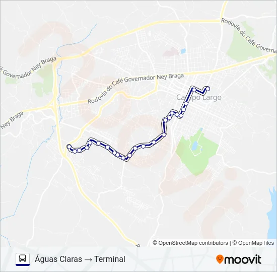 104 AGUAS CLARAS Bus Line Map