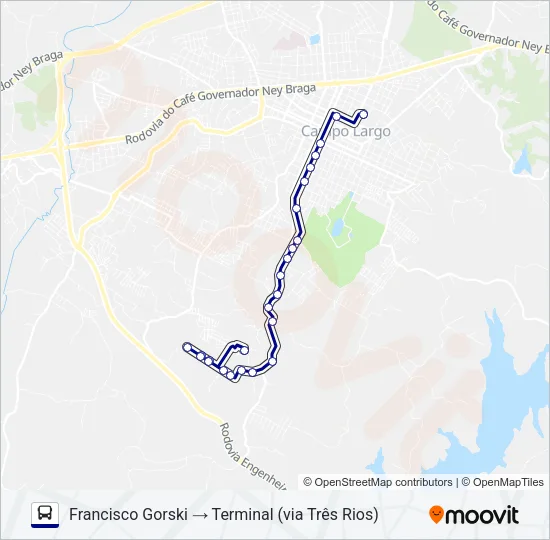 116 FRANCISCO GORSKI Bus Line Map