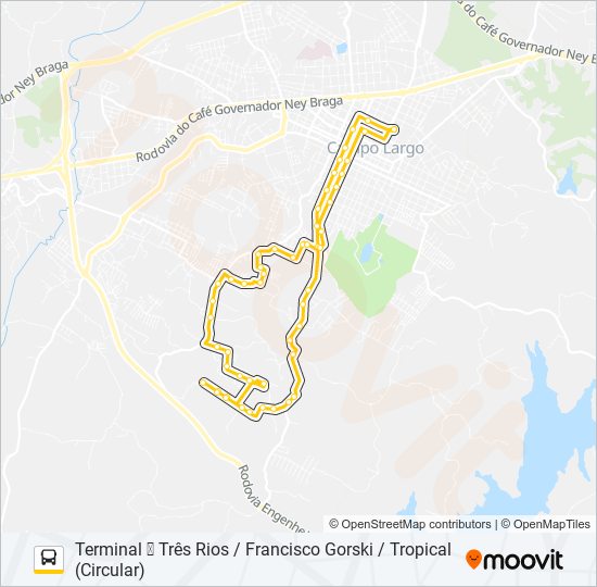 116 FRANCISCO GORSKI bus Line Map