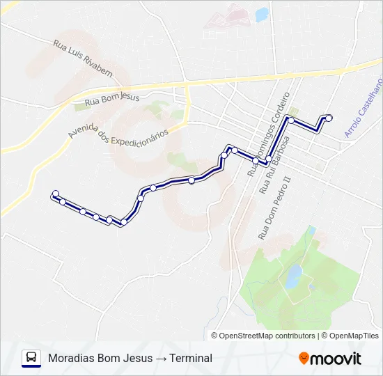 103 MORADIAS BOM JESUS Bus Line Map