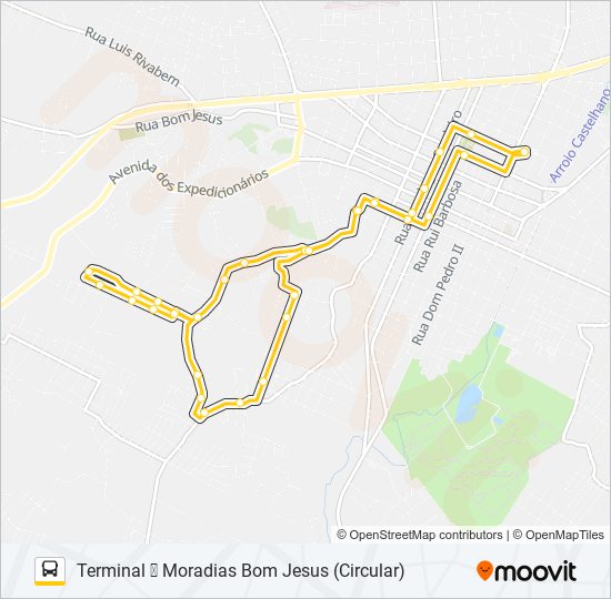 103 MORADIAS BOM JESUS bus Line Map