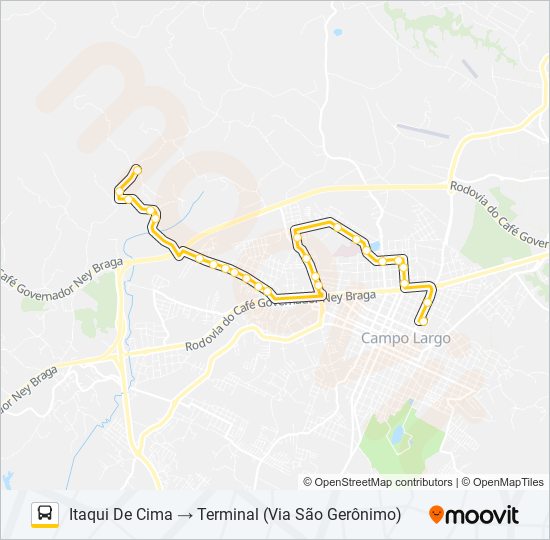 109 RIVABEM / ITAQUI DE CIMA bus Line Map
