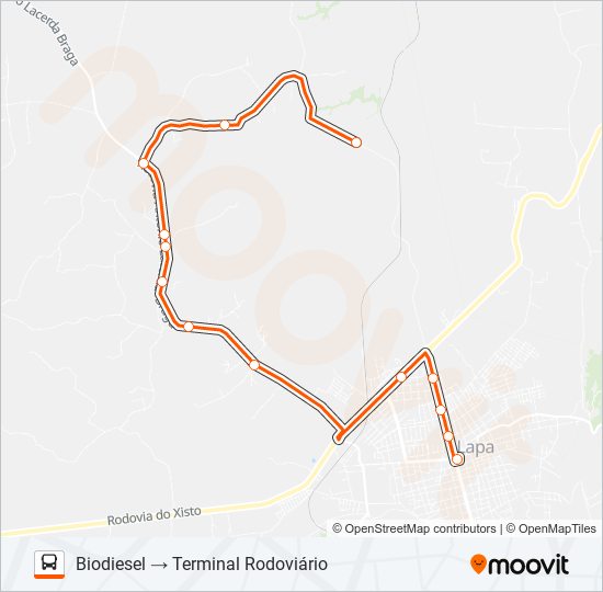 L05 BIODIESEL bus Line Map