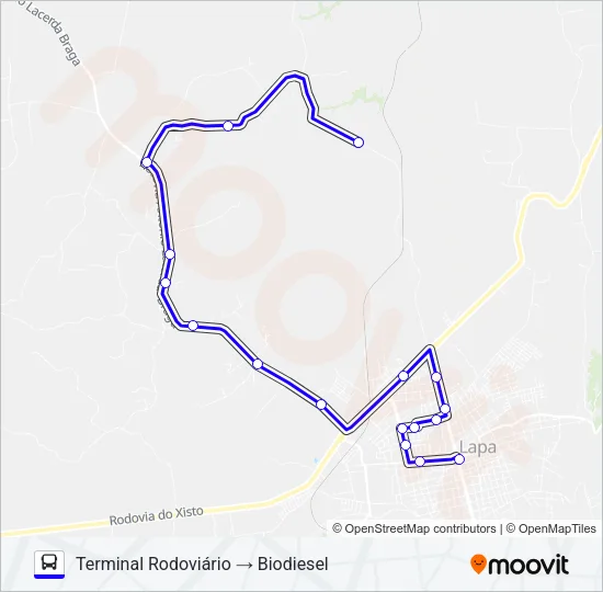L05 BIODIESEL Bus Line Map