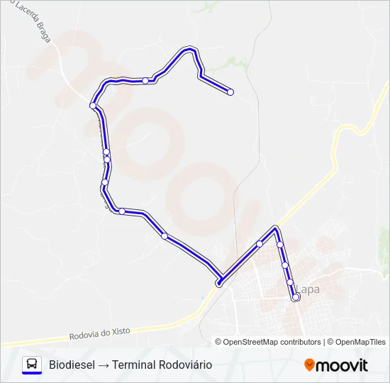 L05 BIODIESEL Bus Line Map