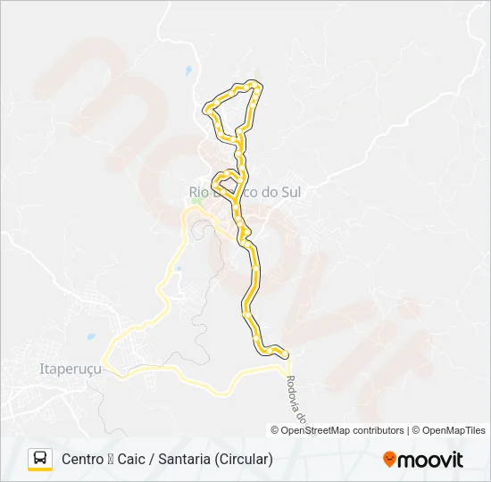 001 CIRCULAR RIO BRANCO Bus Line Map