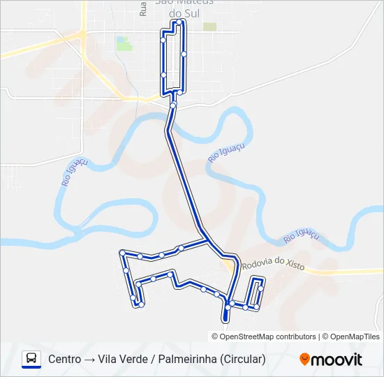 L02 VILA VERDE / PALMEIRINHA Bus Line Map