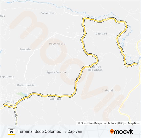 U05 CAPIVARI Bus Line Map