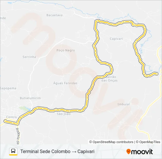 U05 CAPIVARI Bus Line Map