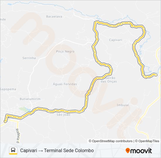 U05 CAPIVARI Bus Line Map