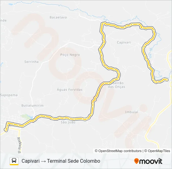U05 CAPIVARI Bus Line Map