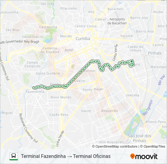 050 INTERBAIRROS V Bus Line Map
