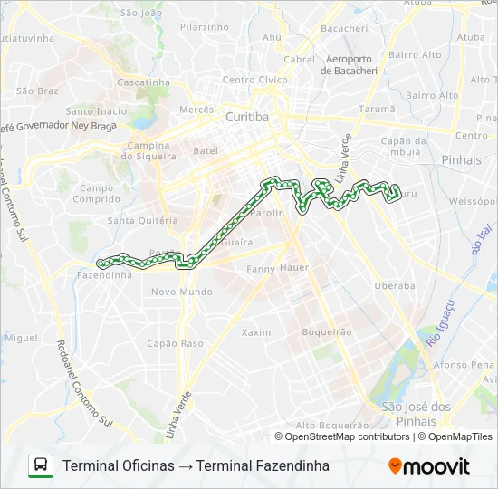 050 INTERBAIRROS V Bus Line Map