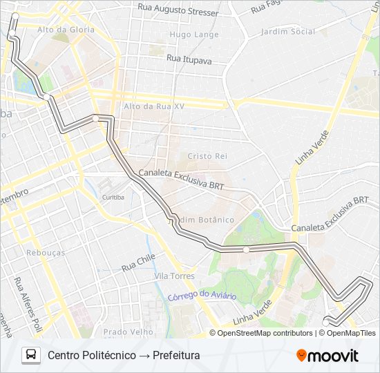 Mapa da linha 469 CENTRO POLITÉCNICO de ônibus
