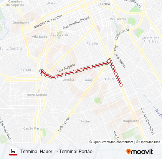602 CIRCULAR SUL (ANTI-HORÁRIO) bus Line Map