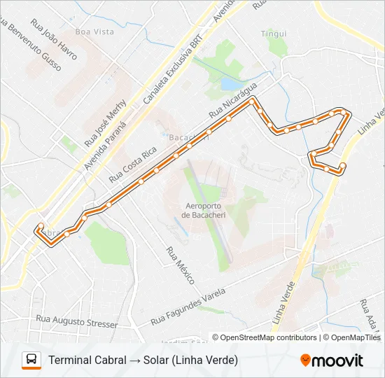 212 SOLAR Bus Line Map