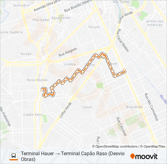 Mapa de 621 FANNY de autobús