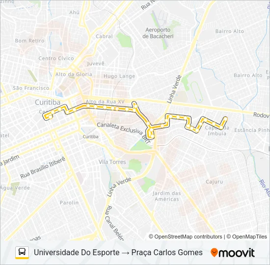 386 CAJURU Bus Line Map