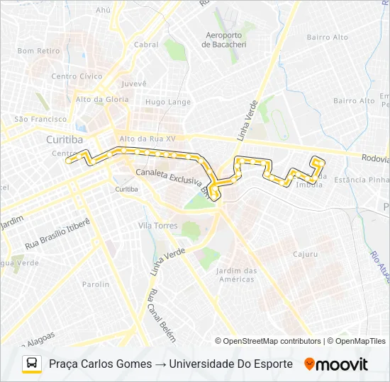 386 CAJURU Bus Line Map