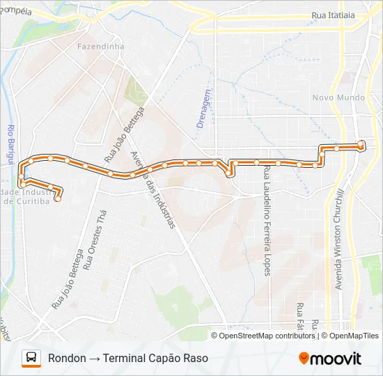 622 RONDON Bus Line Map