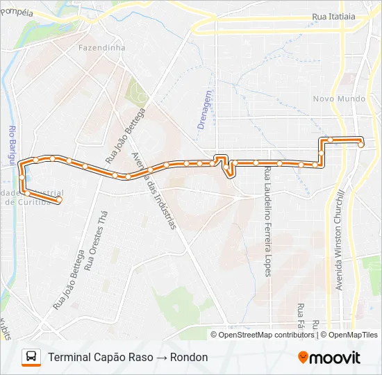 622 RONDON Bus Line Map