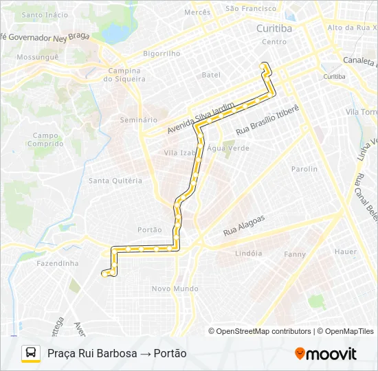 671 PORTÃO Bus Line Map