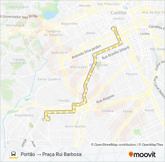 671 PORTÃO Bus Line Map