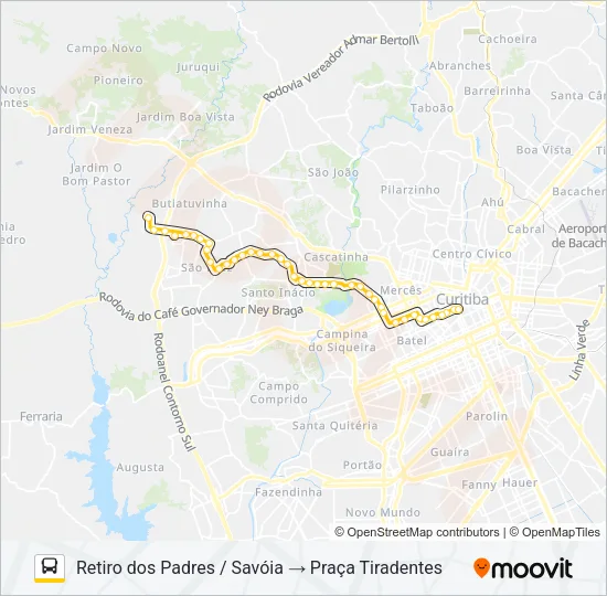 876 SAVOIA Bus Line Map