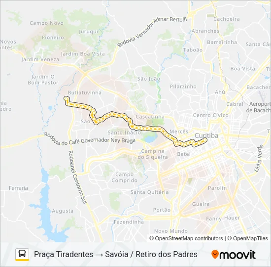 876 SAVOIA Bus Line Map