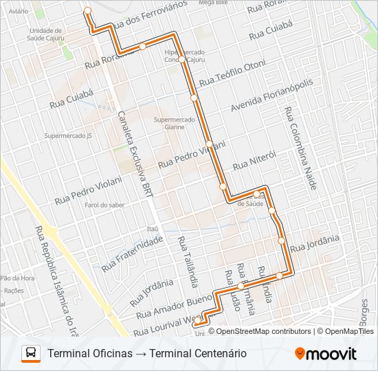 322 CAMARGO bus Line Map